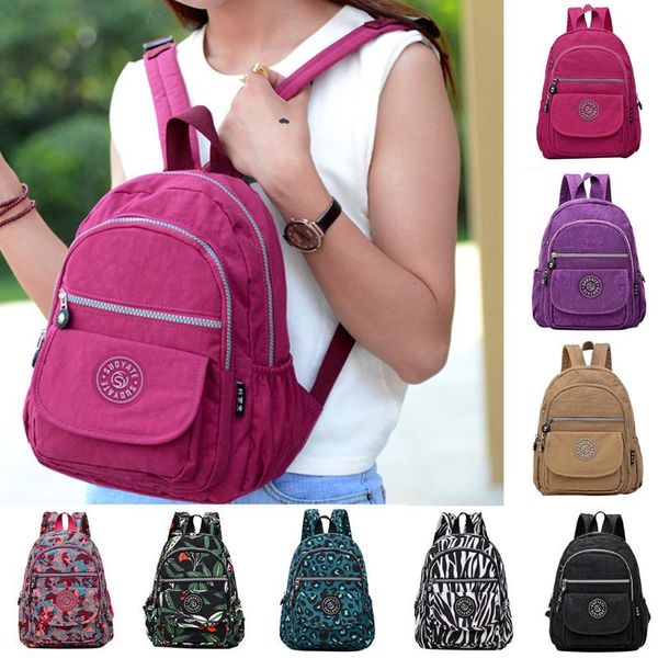 

backpack women men fashion large capacity nylon waterproof travel bags schoolbag anti theft backpacks 23cm(l)x3cm(w)x30cm(h)