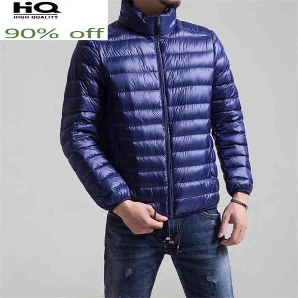 

men's ets short ultra light down et men hooded male coat autumn winter cloth plus size 6xl 2022 vte homme pph2525, Black;white