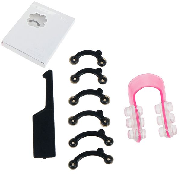 

6pcs/set beauty nose clip corrector massage tool nose up lifting shaping clips clipper shaper bridge straightening 3 size 1473