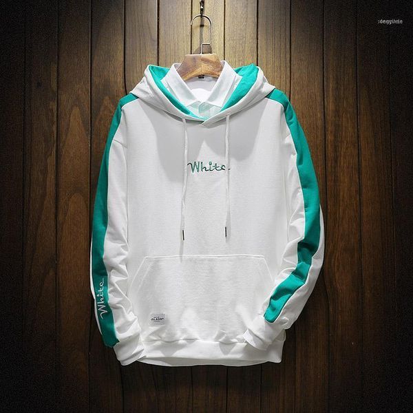 

men's hoodies & sweatshirts male fleece mens big size raglan harajuku crewneck hoodie men vintage pocket streetwear1, Black