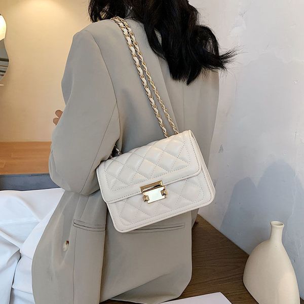 

summer small bag women's 2021 net red fashion lingge chain one shoulder msenger bag