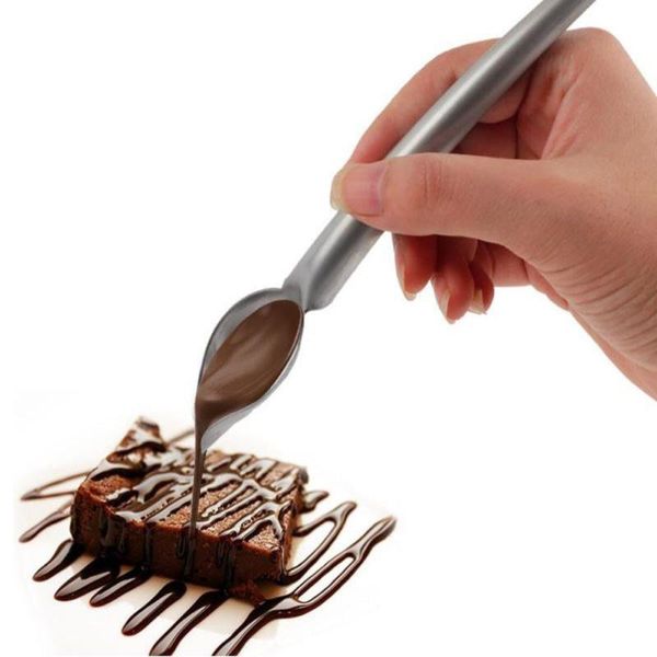 

spoons 1pc creative decor spoon decorate draw tool chef decoration pencil tea coffee mixing bakeware cake gastronomy