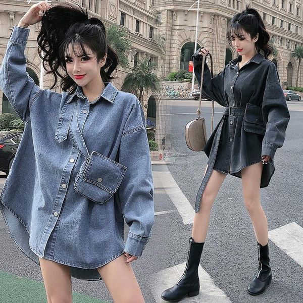 

women's blouses & shirts women shirt blouse denim tie-front blusas ropa de mujer, White