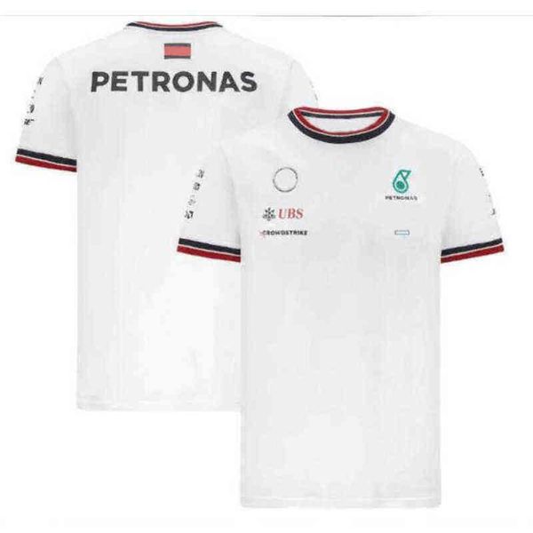 

petronas mercedes t shirts f1 men's lewis hamilton benz t-shirts formula one polo pit grand prix motorcycle fast dry riding team work c, White;black