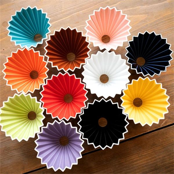 

coffee filters arrival espresso filter cup ceramic origami pour over maker with stand v60 funnel dripper accessories