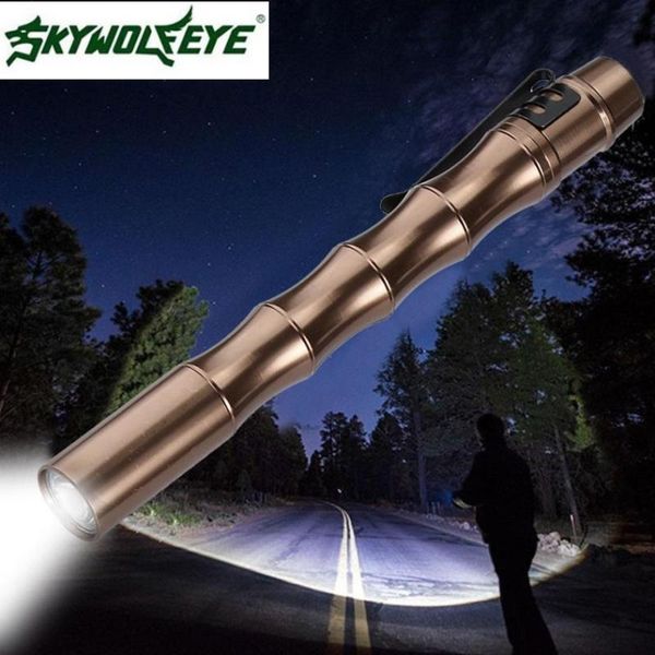 

shining selling fast tactical mini pen pocket cree xp-e r2 led 1000lm torch fine flashlights torches