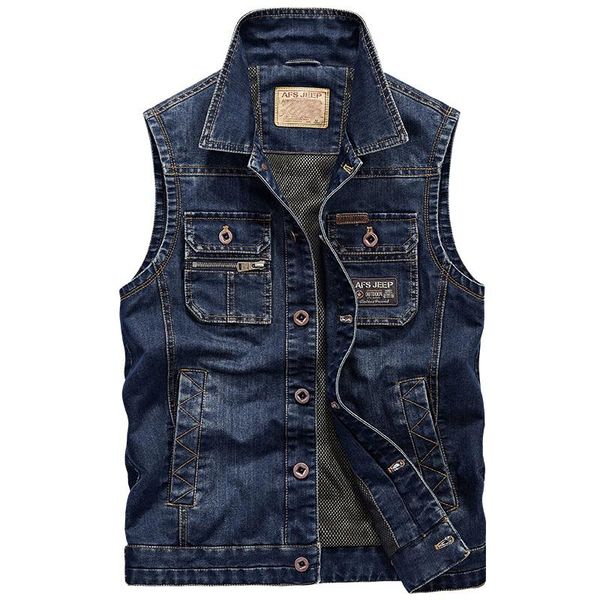 

men's vests plus size 5xl 6xl denim vest men brand jeans sleeveless jacket spring autumn waistcoat gilet homme classical, Black;white