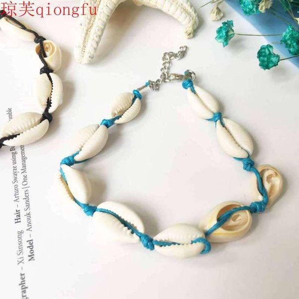 

beaded, strands bohemian shell bracelet chain beach holiday anklet jewelry party gift wholesale gifts women, Black