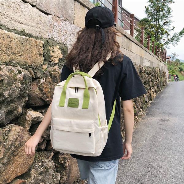 Marka için su geçirmez kadınlar naylon sırt çantası öğrenci çanta kızlar rahat seyahat sırt çantası kadın mochila okul çantaları