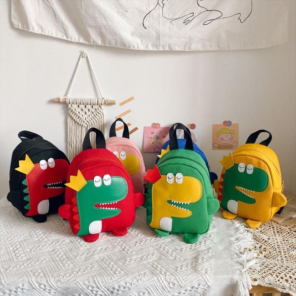 

dinosaur boy backpack childrens bag cartoon cute girl baby kindergarten schoolbag