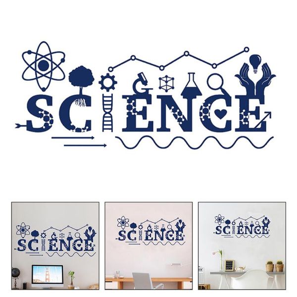 

wallpapers 1 sheet decorative science backdrop chemistry bedroom pasting sticker for kids room