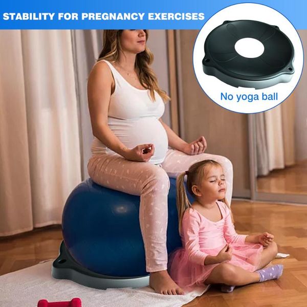 

yoga balls ball pilates stand fitness gym exercise pvc base woman's equipment