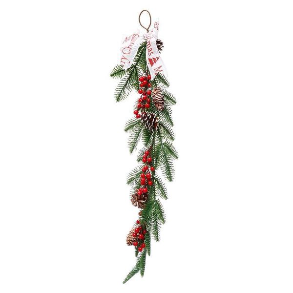 

decorative objects & figurines flower string rattan christmas garland hanging decoration wreath for home