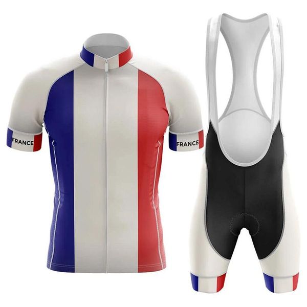 

racing sets france pro summer cycling jersey set mtb bike clothing bicycle clothes wear maillot ropa ciclismo, Black;blue