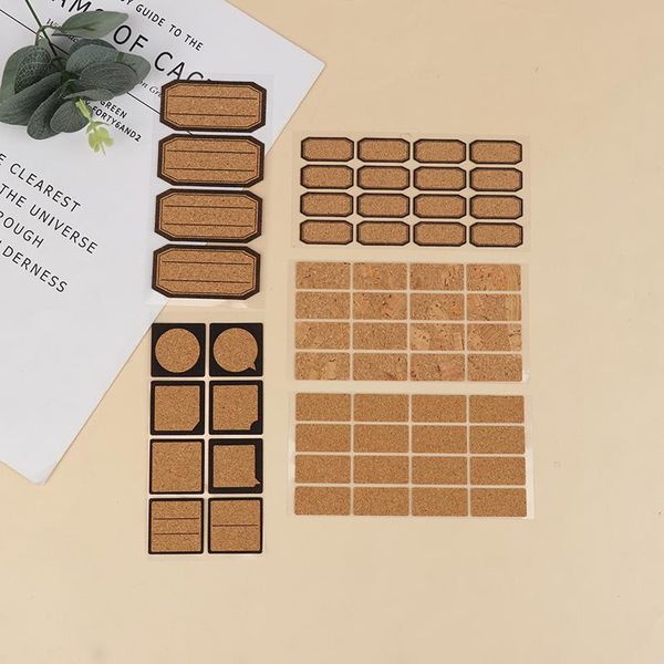 

gift wrap 24/48pcs wooden labels sticker craft kitchen bottle jars organizer label