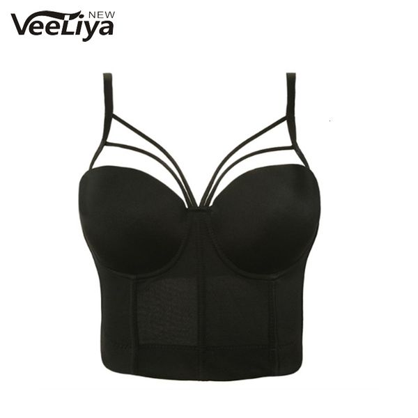 

women's tanks & camis p18 summer women basic smooth spandex push up bralet bustier bra plus size ladies cotton cropped 329w, White