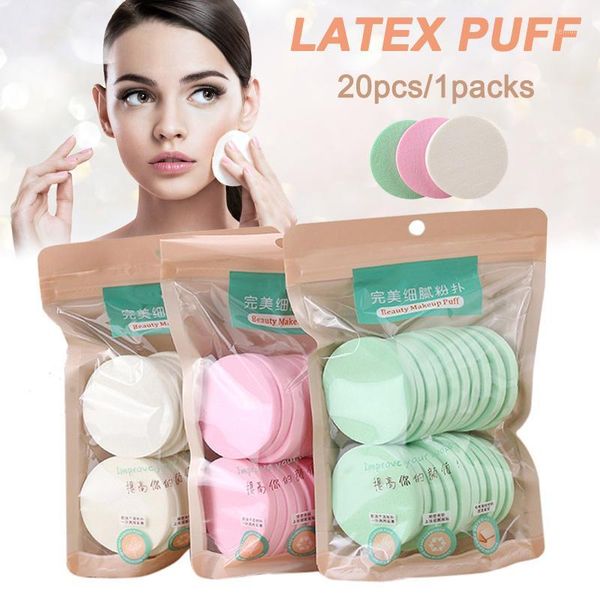 

drop 20pcs powder puff round latex makeup women portable tool smj1