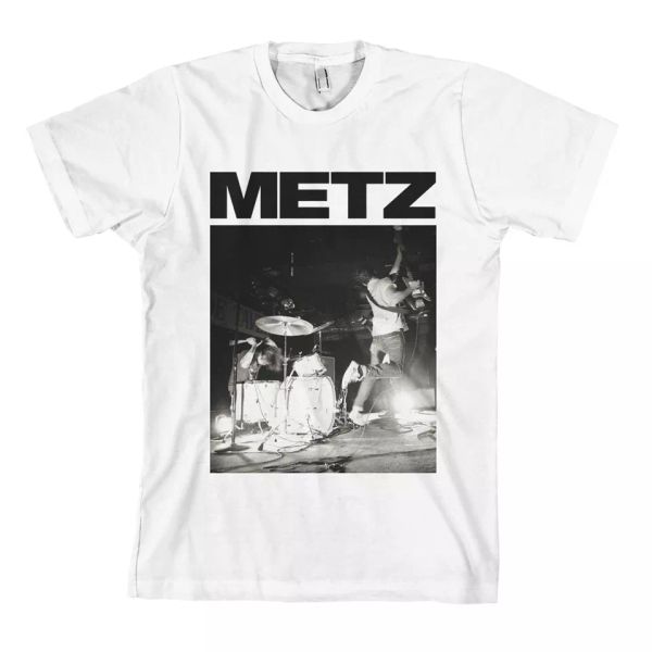 

METZ II Live t-shirt White NEW! Sub Pop RETIRED DESIGN! OUT OF PRINT!, White;black