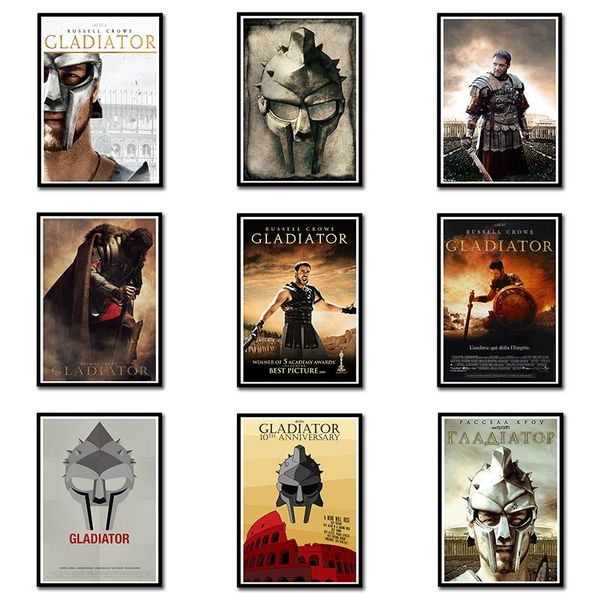 

wall stickers gladiator poster clear image home decoration good quality prints white cardboard paper art brand 42x30cm a3