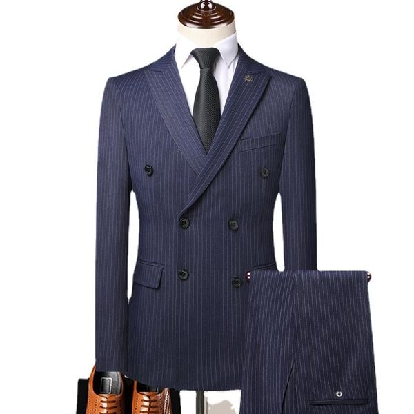 

men's suits & blazers (jacket+pants) business suit style lapel groom tuxedos double breasted men wedding man blazer 4xl, White;black