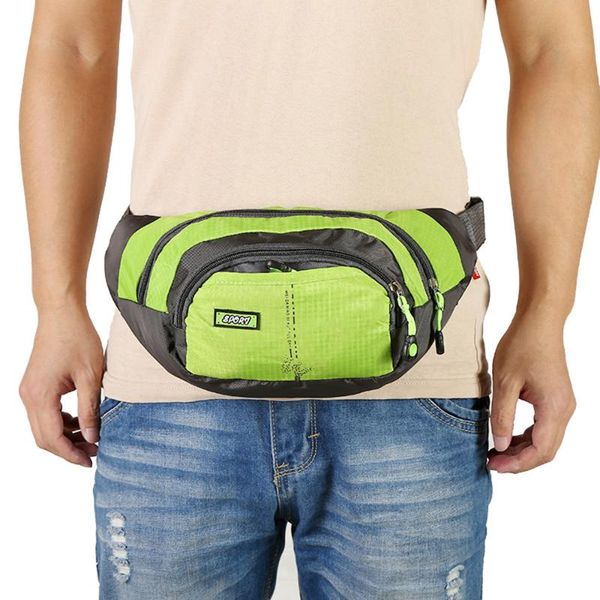 

gym waist bag with large capacity waterproof for men and women fanny pack outdoor ridding hiking carrying phone bags