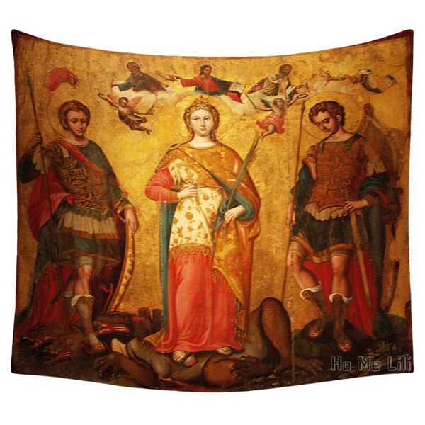 

tapestries biographies of ancient greek saints angel the desert religious history wall hanging by ho me lili tapestry decoration