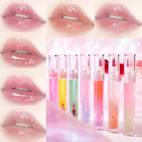 

lip gloss clear mirror water glaze transparent glass oil waterproof liquid lipstick jelly toot 4g