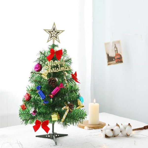 

christmas decorations cyuan 50cm mini tree with led lights party favors home desktable for year noel