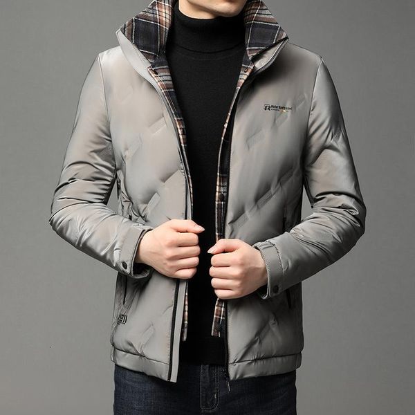 

men's down & parkas brand casual fashion parka winter jacket windbreaker korean puffer mens coats warm men clothing 6d4l, Black