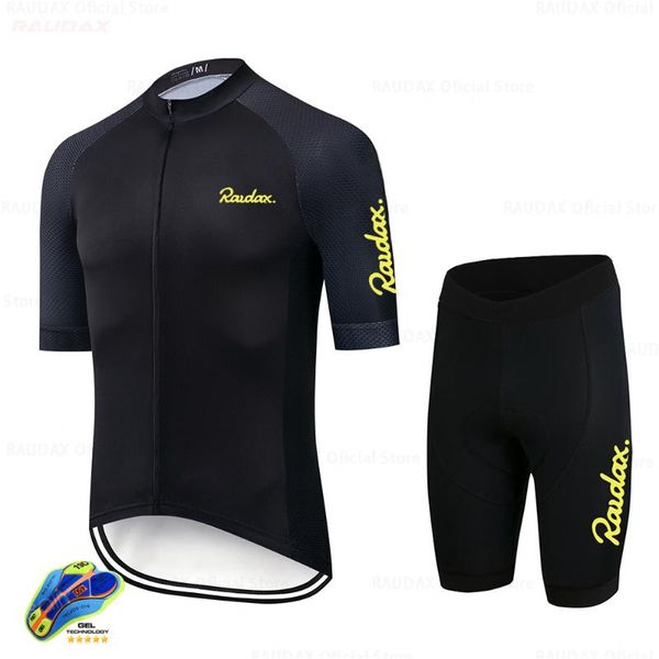 

racing sets raudax 2021 cycling set triathlon bicycle clothing breathable mountain clothes suits ropa ciclismo verano, Black;blue
