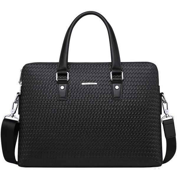 

king 's leather handbag for men's business pure cow shoulder bag large capacity briefcase men briefcases