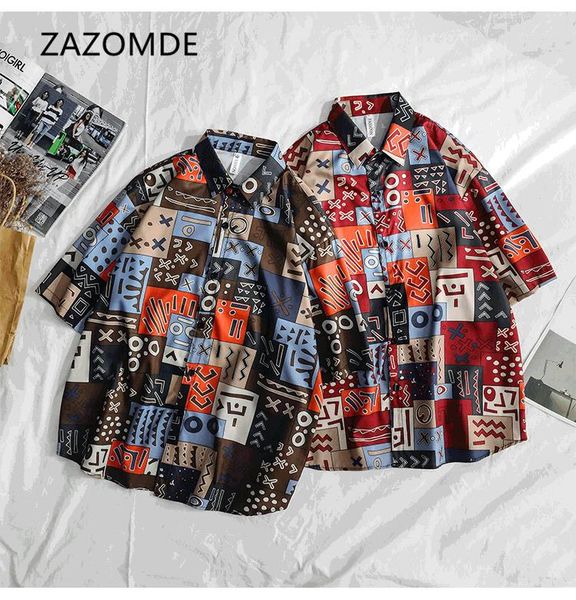 

summer short sleeve suit letter print men coat loose 2021 single breasted thin casual shirts men's, White;black