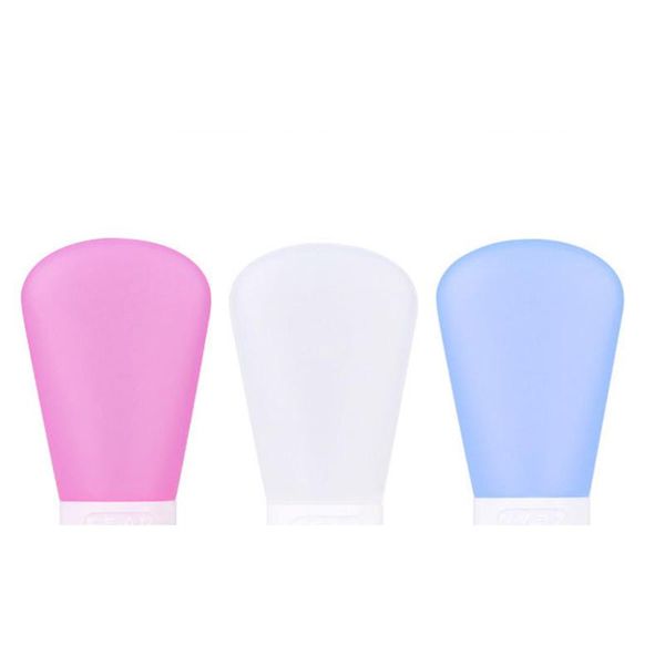 

silicone refillable bottles cosmetic bottling lotion shampoo bath shower gel tube container travel packing bottle color random storage & jar