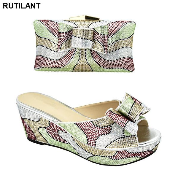 

dress shoes latest italian with matching bags for wedding italy silver and bag set 2021 rhinestone shoe, Black