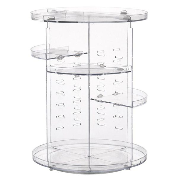 

storage boxes & bins 1pc transparent rotation cosmetic rack organizer for home