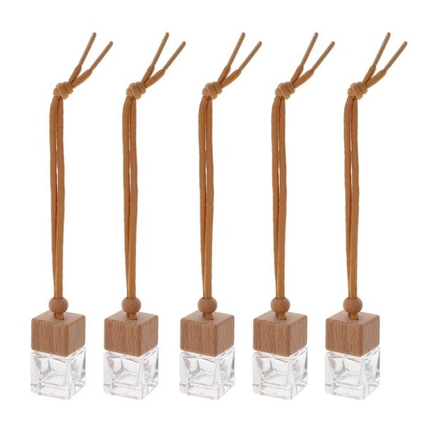 

5pcs auto empty perfume hanging bottle car air freshener pendant