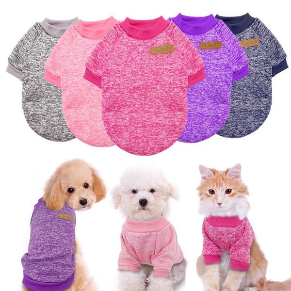 Roupas para cães Roupas para cães Chihuahua Filhote de cachorro Roupas para animais de estimação Jaqueta de inverno Casaco Suéter macio Vestuário para pequenos gatos cachorrinhos Pug Yorkies