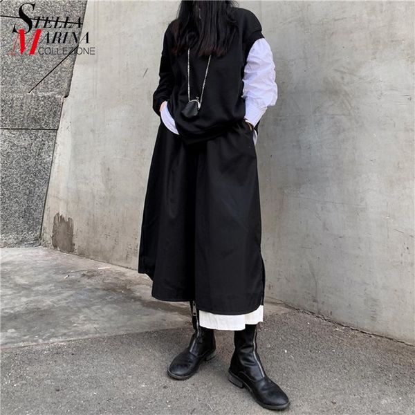 

women's pants & capris 1207a-04, Black;white