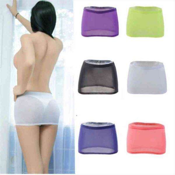 

women micro red black skirts milk ice silk see through transparent pencil skirt night club fantasy erotic wear tight