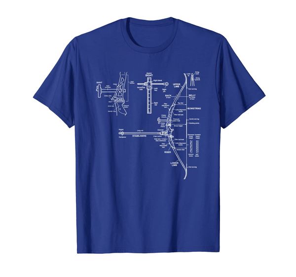 

Cool Archery Tees - Bow Design Blueprint T-Shirt, Mainly pictures