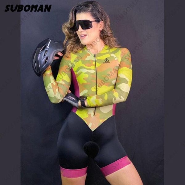 

racing sets 2021 suboman bmx mtb swimwear sports competition and leisure professional team jumpsuits breathable macaquinho ciclismo feminino, Black;blue