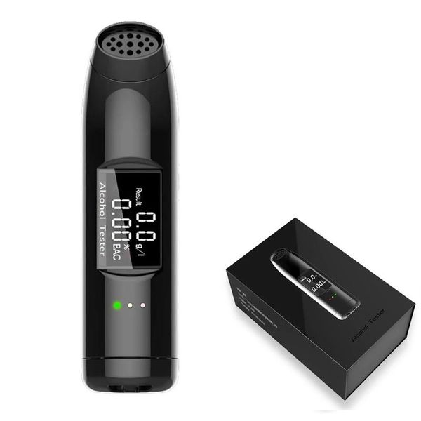 

alcoholism test breathalyzer digital alcohol tester breath analyzer professional lcd screen usb charger detection device for