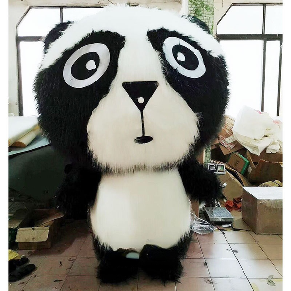 

mascot costumes inflatable costume giant panda cartoon doll costume animal walking performance halloween large-scale event performance costu, Red;yellow