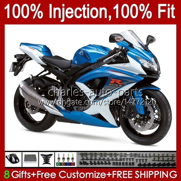 

injection mold body for suzuki light blue sale gsxr 600 750 cc k8 600cc 750cc 2008 2009 2010 9hc.111 gsxr-750 gsxr600 gsx-r600 gsx-r750 gsxr