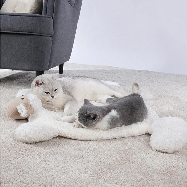 

cat beds & furniture cute warm sheep skin-friendly mat pet bed handcrafted dog fleece soft blanket puppy winter supplies for sleeping