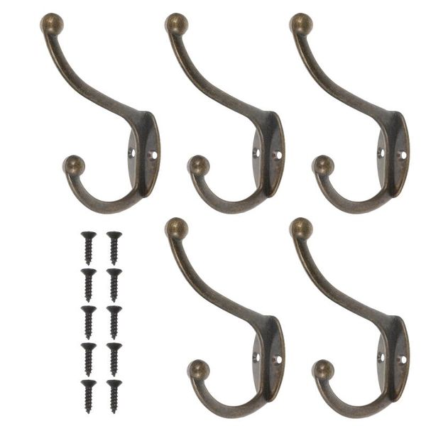 

hooks & rails 5pcs iron wall-mounted hanging hook bathroom pothook trace nail