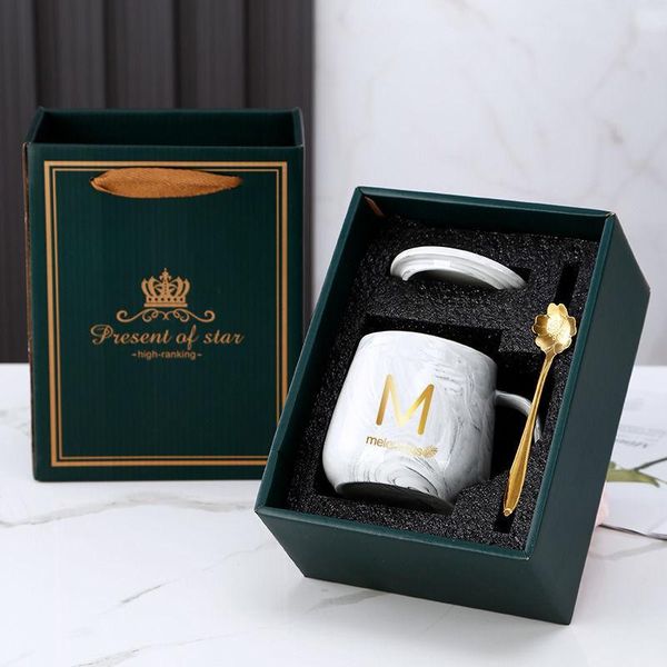 

mugs breakfast cup ceramic with spoon mark office coffee for lovers mug