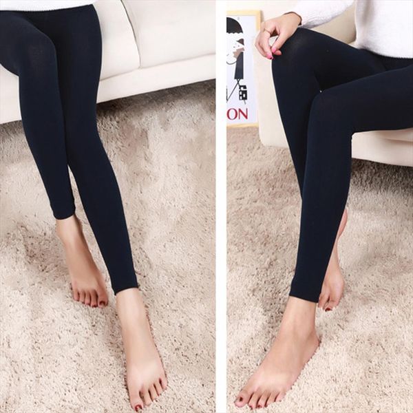 

autumn and winter high elasticity womens legging good quality thick velvet pants warm fashion female t1p, Black