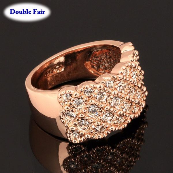 

five rows cubic zirconia crystal big finger rings rose gold silver color fashion jewelry for women dwr020 dwr087 wedding, Slivery;golden