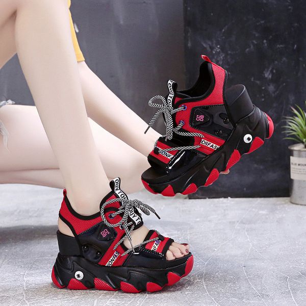 

sandals platform wedge sandals beach women will see open-toed shop as deep, breathable sole mujer casual shoes 34-39 ji5g, Black